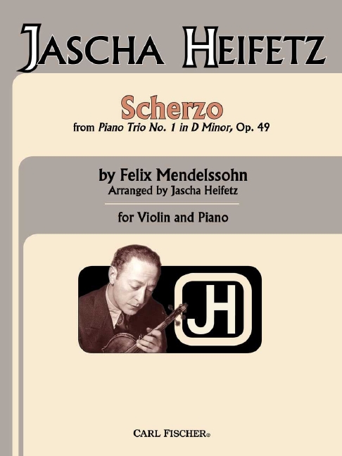 SCHERZO (FROM PIANO TRIO) FOR&nbsp;&nbsp;VIOLIN AND PIANO&nbsp;&nbsp;HEIFETZ, ED.