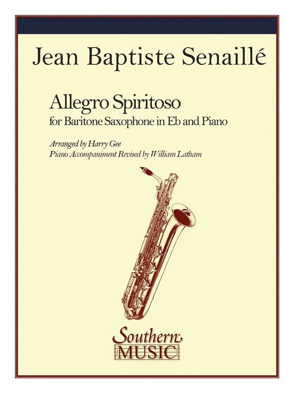 ALLEGRO SPIRITOSO FOR Eb BARITON-  SAXOPHONE AND PIANO  GEE, HARRY, ED.