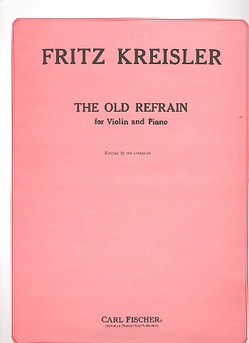 The old Refrain  for violin and piano  
