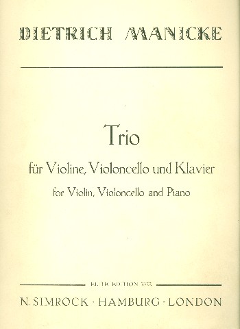 Trio&nbsp;&nbsp;für Klavier, Violine und Violoncello&nbsp;&nbsp;Stimmen
