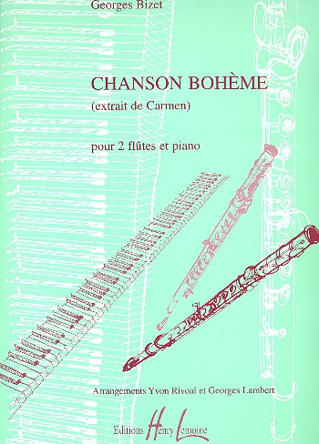 Chanson bohème pour 2 flûtes et  piano  
