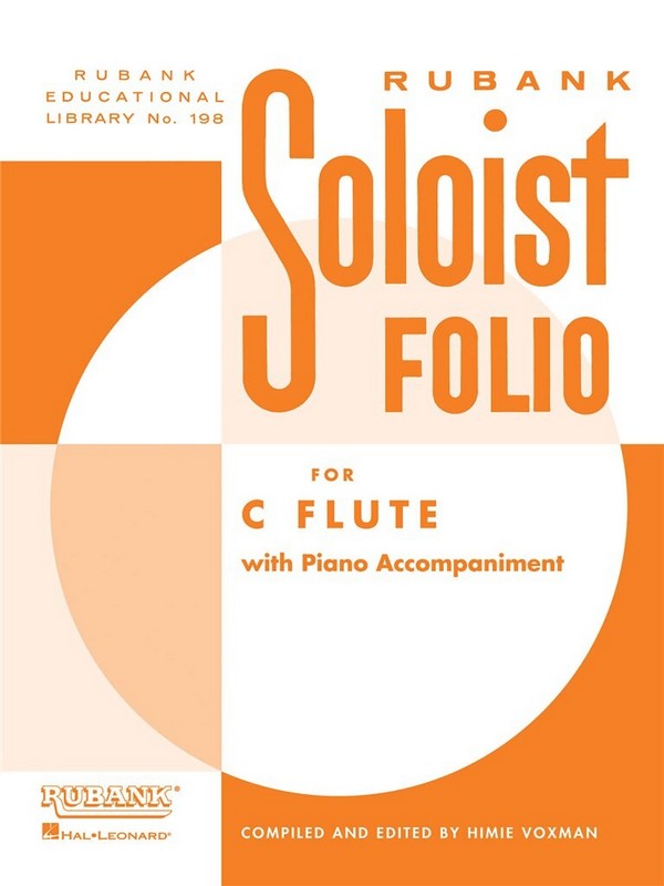 Soloist Folio for C flute with&nbsp;&nbsp;piano accompaniment&nbsp;&nbsp;rubank educational library no.198