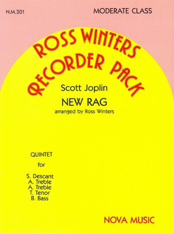 New Rag for 5 recorders (SAATB)  score  