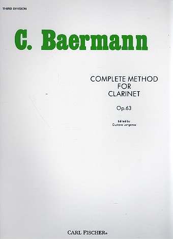 Complete Method op.63 vol.3  for clarinet  