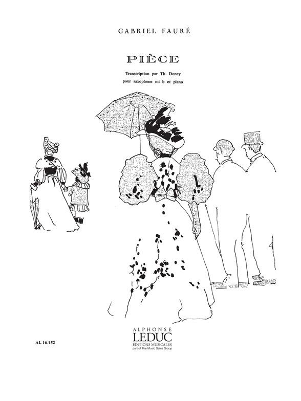 Pièce pour saxophone mib et piano&nbsp;&nbsp;&nbsp;&nbsp;