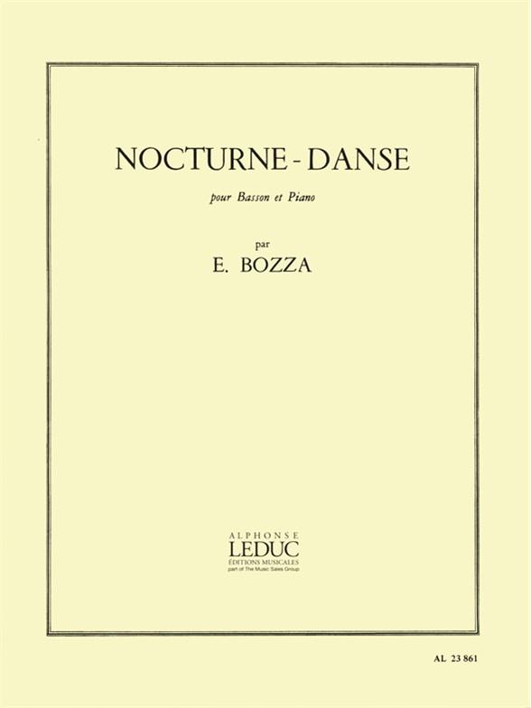 Nocturne-danse&nbsp;&nbsp;pour basson et piano&nbsp;&nbsp;