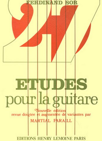27 études pour la guitare&nbsp;&nbsp;&nbsp;&nbsp;
