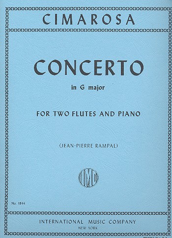 Concerto G major  for 2 flutes and piano  