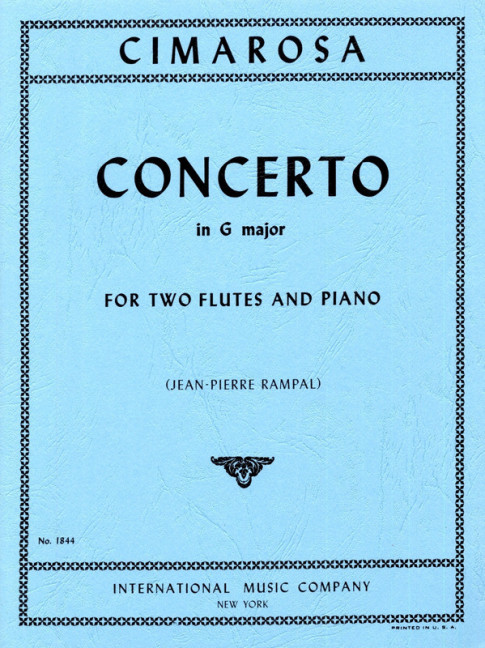 Concerto G major&nbsp;&nbsp;for 2 flutes and piano&nbsp;&nbsp;