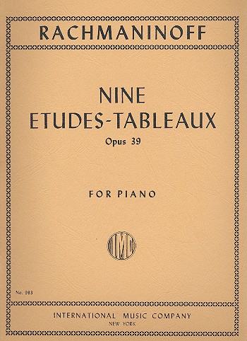 9 études-tableaux op.39  for piano  