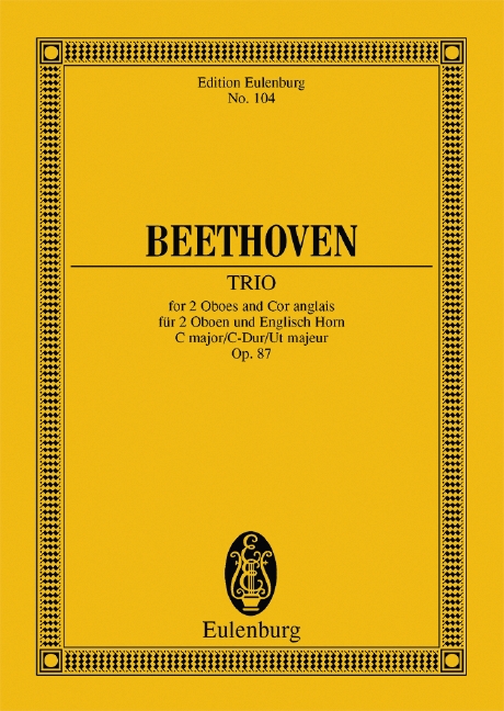 Trio C-Dur op.87&nbsp;&nbsp;für 2 Oboen und Englisch Horn&nbsp;&nbsp;Studienpartitur