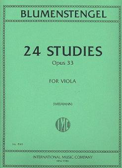 24 studies op.33&nbsp;&nbsp;for viola solo&nbsp;&nbsp;