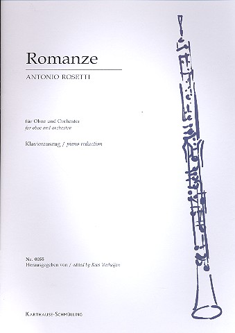 Romanze B-Dur   für Oboe und Orchester  Klavierauszug