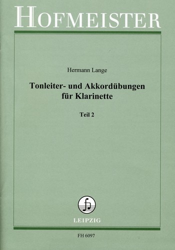 Tonleiter- und Akkordübungen Band 2&nbsp;&nbsp;für Klarinette&nbsp;&nbsp;