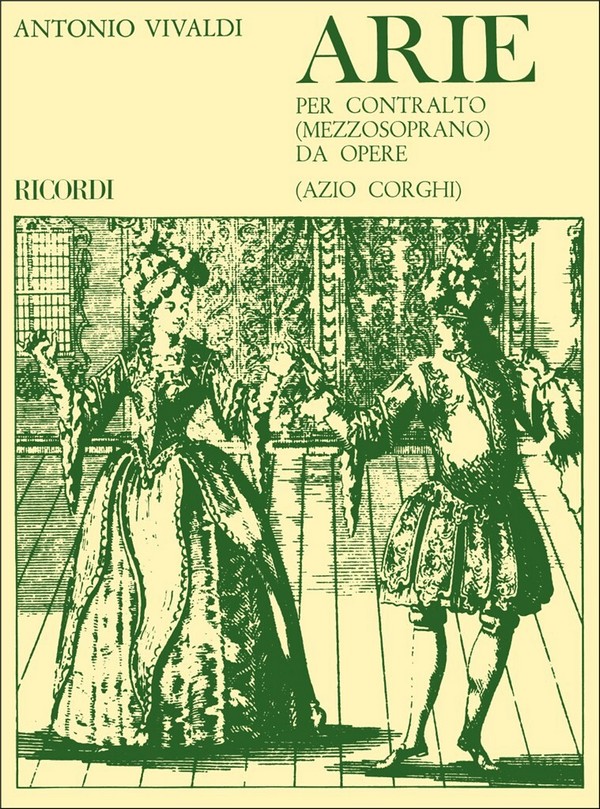 Arie da opere per contralto  (mezzosoprano) e pianoforte  corghi, azio, ed.