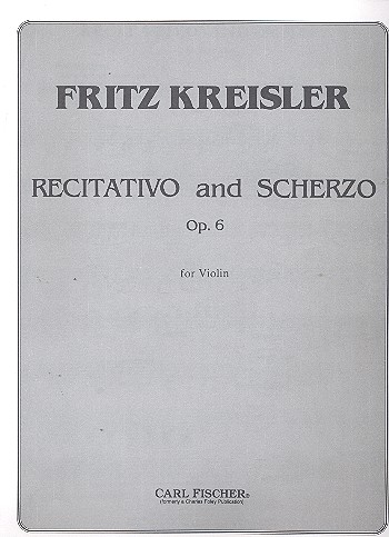 RECITATIVO AND SCHERZO OP.6 FOR  VIOLIN  