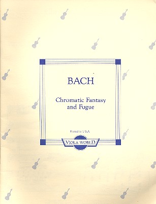 Chromatic Fantasy and Fugue  for viola and piano  