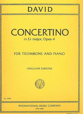Concertino E flat major op.4  for trombone and piano  