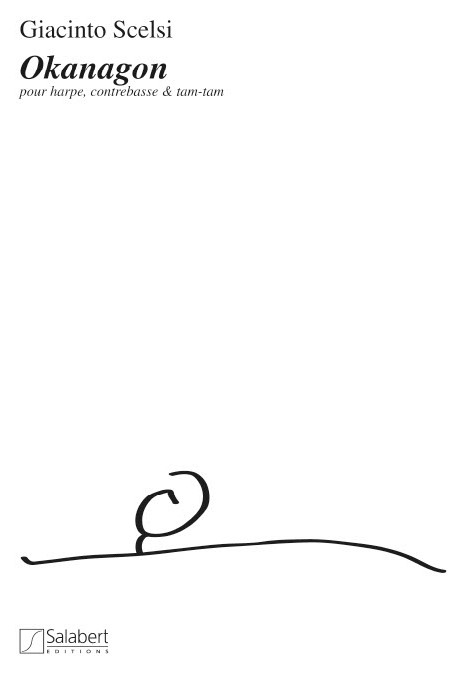 Okanagon pour harpe, contrebasse  et tam-tam  partition