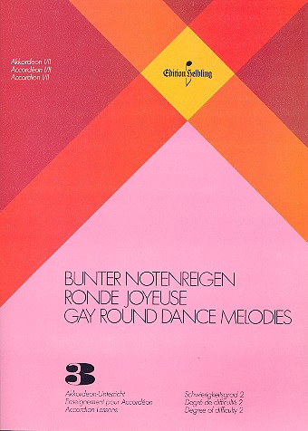 Bunter Notenreigen Band 3&nbsp;&nbsp;für den Akkordeon-Unterricht&nbsp;&nbsp;Akkordeon 1/2