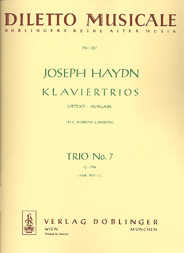 Klaviertrio G-Dur Nr.7 Hob.XV:41&nbsp;&nbsp;Stimmen&nbsp;&nbsp;