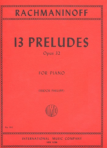 13 preludes op.32  for piano  