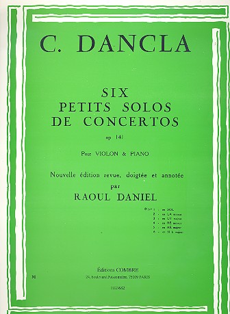 Petit solo de concerto sol majeur&nbsp;&nbsp;op.141 no.1 pour violon et piano&nbsp;&nbsp;
