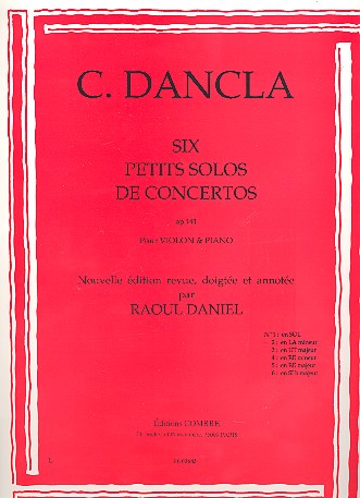 Petit solo de concerto la mineur&nbsp;&nbsp;op.141 no.2 pour violon et piano&nbsp;&nbsp;