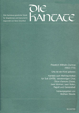 Uns ist ein Kind geboren für  SATB Soli, Chor und Orchester  Partitur(dt/en)