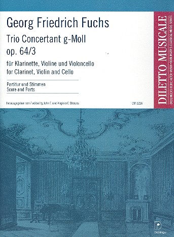 Trio Concertant g-Moll op. 64/3  für Klarinette, Violine und Violoncello  Partitur und Stimmen