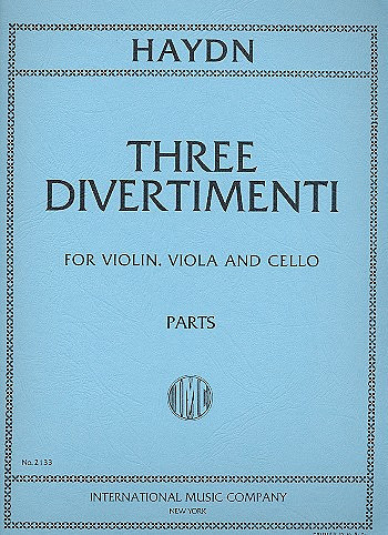 3 Divertimenti  for violin, viola and cello  parts