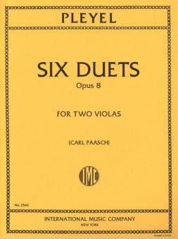 6 Duets op.8  for 2 violas  PAASCH, CARL, ED.