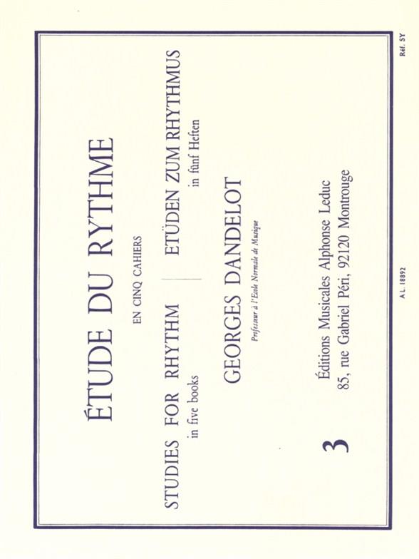 Etude du rythme vol.3&nbsp;&nbsp;(fr/dt/en)&nbsp;&nbsp;