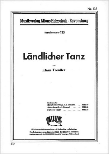 LAENDLICHER TANZ FUER DIAT. HAND-  HARMONIKA (1.+2.STIMME)  