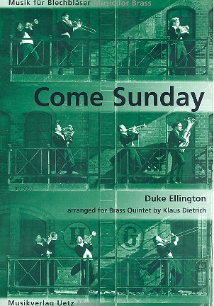 Come Sunday  Ballad for brass quintet  score and parts