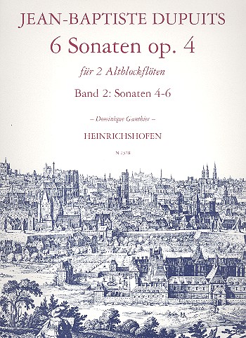 6 Sonaten op.4 Band 2 (Nr.4-6)   für 2 Altblockflöten  