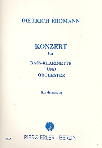 Konzert für Bassklarinette und  Orchester für Bassklarinette  und Klavier
