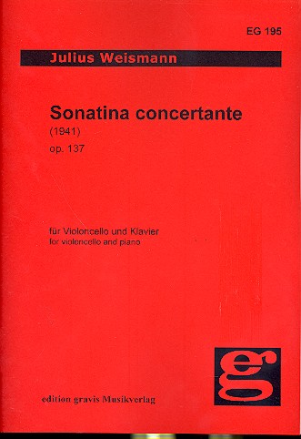 Sonatina concertante op.137  für Violoncello und Klavier  