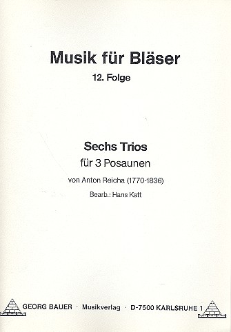 6 Trios for 3 trumpets  Partitur und Stimmen  