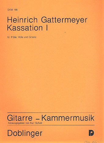 KASSATION 1 FUER FLOETE, VIOLA  UND GITARRE     PARTITUR+2STIMMEN  SCHEIT, KARL, ED.