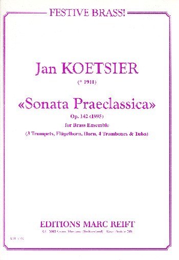 Sonata praeclassica op.142&nbsp;&nbsp;for brass ensemble&nbsp;&nbsp;score and parts