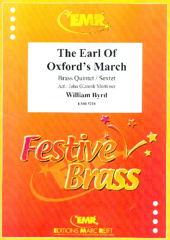 The Earl of Oxford's March  for brass quintet (Sextet)  score and parts