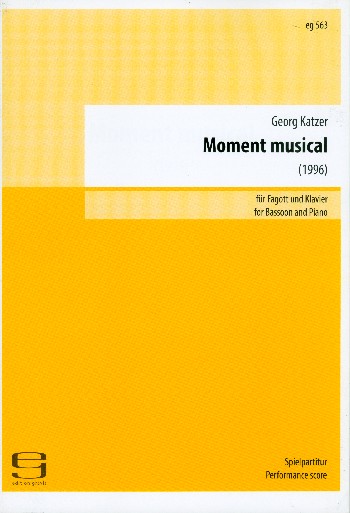 Moment musical für Fagott und  Klavier  2 Spielpartituren