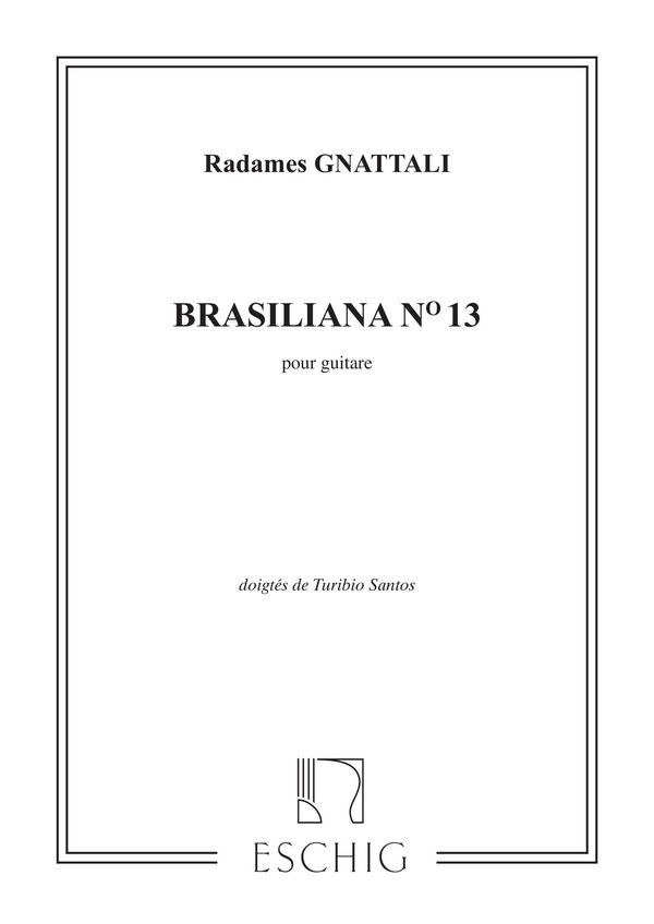 Brasiliana no.13 pour guitare    