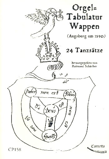 Orgeltabulaturwappen&nbsp;&nbsp;24 Tanzsätze (Augsburg um 1590)&nbsp;&nbsp;