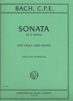Sonata g minor  for viola and piano  