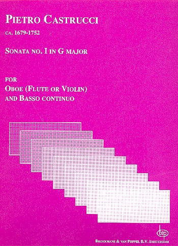 Sonata G major no.1 for oboe&nbsp;&nbsp;(flute, violin) and bc&nbsp;&nbsp;