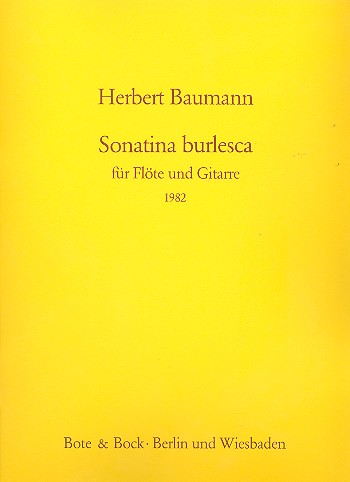 Sonatina burlesca&nbsp;&nbsp;für Flöte und Gitarre&nbsp;&nbsp;