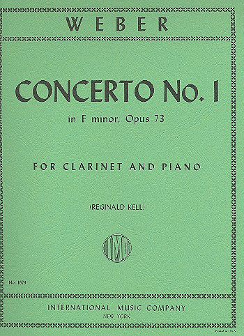 Concerto f minor no.1 op.73  for clarinet and piano  