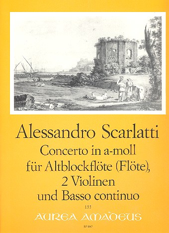 Concerto a-Moll für Altblockflöte  (Flöte), 2 Violinen und Bc  Stimmen